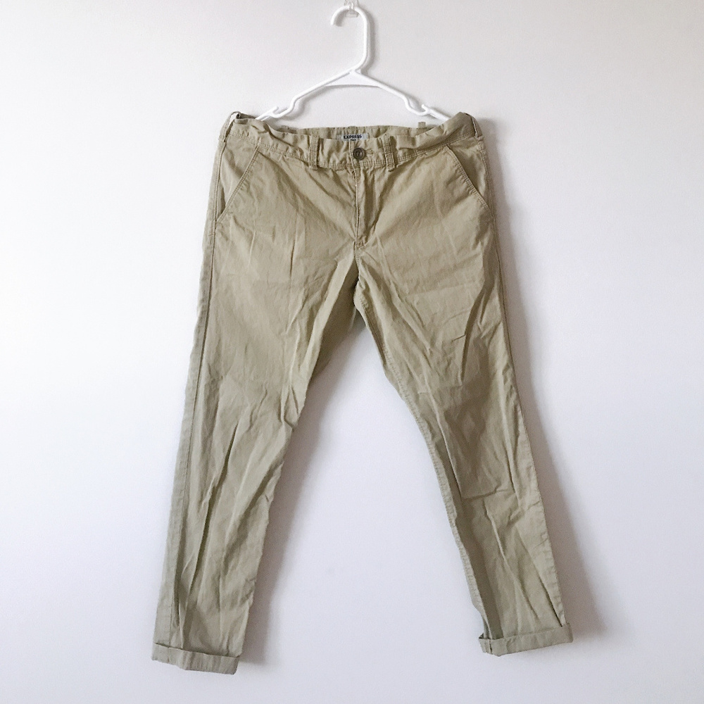 EXPRESS KHAKI CHINO LIGHTWEIGHT MEN'S 30 WAIST